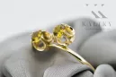 14 Karat Gelbgold Gelber Peridot Ring Vintage Handwerk vrc266y
